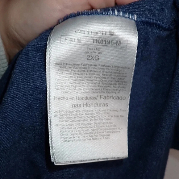 Carhart Navy and Green Relaxed Fit Graphic Tee size 2XL - Picture 5 of 7